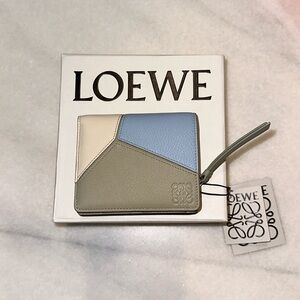 Loewe puzzle compact zip wallet